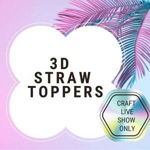 3D Straw Toppers